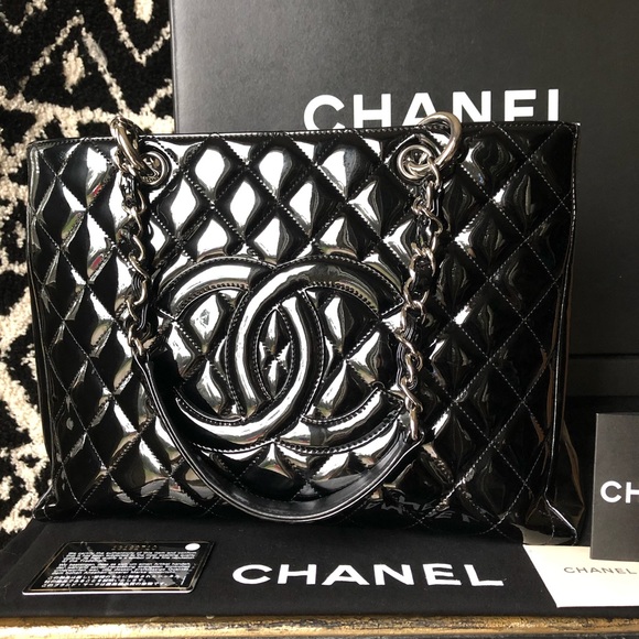 CHANEL Handbags - 🤩FULL SET🤩CHANEL GST black patent